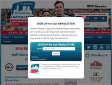 Tablet Screenshot of capitalcityhalfmarathon.com
